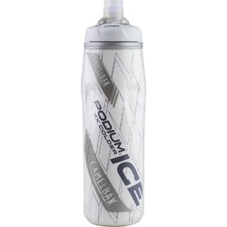 Camelbak Podium Ice .6L Sports Water Bottle-Silver/Logo