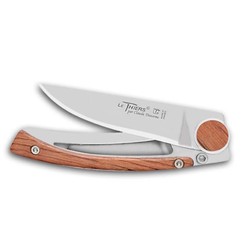 Claude Dozorme Thiers Liner Lock 9cm S/S Knife Blade - Exotic Wood Handle (manche bois exotique)