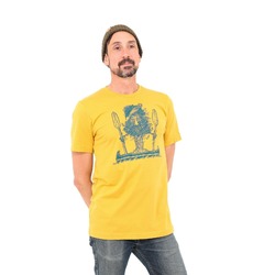 Slow Loris Canoe Tree Dude Unisex T-Shirt - Mustard