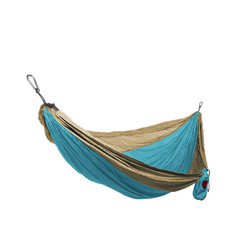 Grand Trunk Double Parachute Nylon Hammock - Turquoise/Khaki