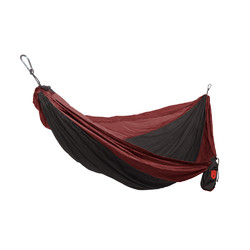 Grand Trunk Double Parachute Nylon Hammock - Crimson/Charcoal