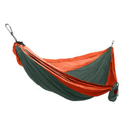 Grand Trunk Double Parachute Nylon Hammock - Green/Red