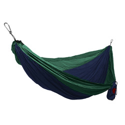 Grand Trunk Double Parachute Nylon Hammock - Blue/Green