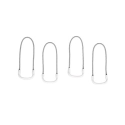 Eagle Creek Reflective Finger Loop Zipper Pull Set - White