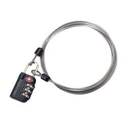 Eagle Creek 3-Dial TSA Lock & Cable - Graphite