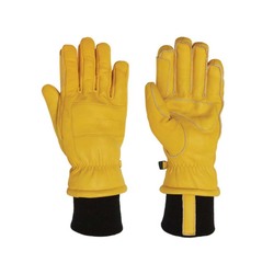 XTM Hardman II Leather Worker Unisex Snow Gloves - Yellow