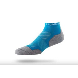 Lightfeet EVOLUTION Mini Crew Unisex Running Socks - Aqua