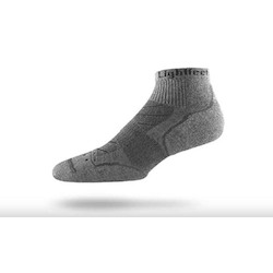 Lightfeet Evolution Trail Mini Crew Unisex Hiking Socks - Light Grey Marle