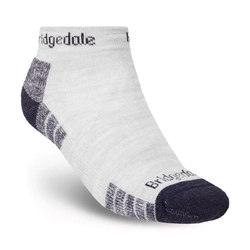 Bridgedale Hike Lightweight Mens Performance Ankle Socks - Silver/Navy