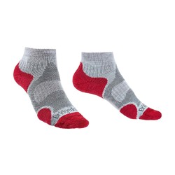 Bridgedale Trail Sport Lightweight Ankle Women Socks - Grey/Rasp