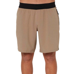 Follow Tech Mens Running Shorts - Deep Taupe