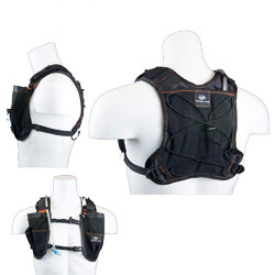 Orange Mud Gear Running Vest - Black/Orange w/ 1L Bladder