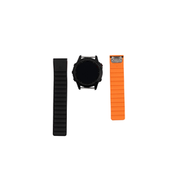 Traverse Magnetic Watch Band for Garmin QuickFit - 22mm - Black/Orange