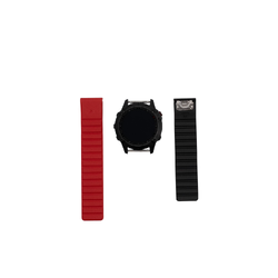 Traverse Magnetic Watch Band for Garmin QuickFit - 22mm - Red/Black