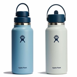 Hydro Flask 32oz Bottle Box Set - Snowmelt/Indigo and Geyser/Indigo