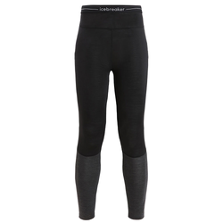Icebreaker Merino Blend 125 ZoneKnit Womens Thermal Leggings - Black