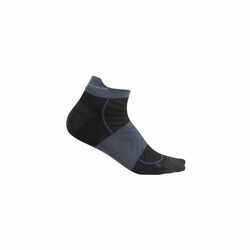 Icebreaker Merino Run+ Ultralight Mens Ankle Socks - Black/Graphite
