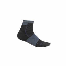 Icebreaker Merino Run+ Ultralight Womens Mini Socks - Black/Graphite