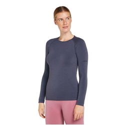 Icebreaker Merino Blend 260 ZoneKnit Seamless Long Sleeve Womens Top - Graphite