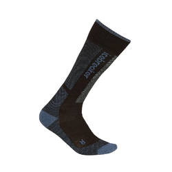 Icebreaker Merino Blend Ski+ Light Over The Calf Womens Socks - Black/Dawn/Graphite