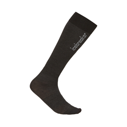 Icebreaker Snow Liner Mens Over the Calf Merino Socks - Black/Ether