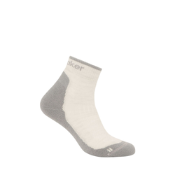 Icebreaker Merino Hike+ Light Mini Womens Socks - Ecru Heather/Alloy