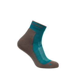 Icebreaker Merino Hike+ Light Mini Womens Socks - Tidal Teal/Porcini