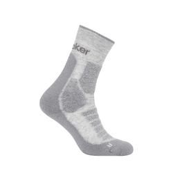 Icebreaker Merino Hike+ Heavy Crew Mens Socks - Blizzard Heather/Alloy
