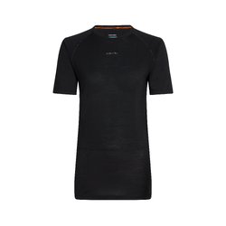 Icebreaker Merino Blend 125 ZoneKnit Short Sleeve Crew Womens - Black