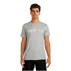 Icebreaker Merino 150 Tech Lite Mens Short Sleeve T-Shirt - The Peaks - Proto Grey