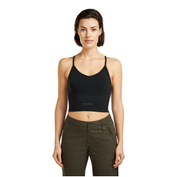 Icebreaker Merino Blend 260 Seamless Rib Strappy Womens Tank - Black