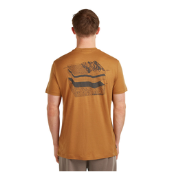 Icebreaker Merino 150 Tech Lite Mens Short Sleeve T-Shirt - Evolving Layers - Trail