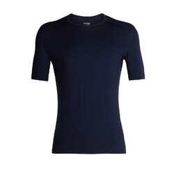 Icebreaker Merino 200 Oasis SS Crewe Mens Thermal Top - Midnight Navy