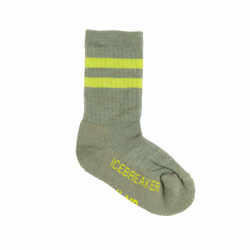 Icebreaker Hike Light Kids Crew Socks - Lichen/Hyper