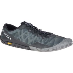 Merrell Vapor Glove 3 Mens Barefoot Trail Running Shoes - Black Silver