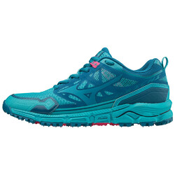 Mizuno Wave Daichi 4 Womens Trail Running Shoes - Peacock Blue/Enamel Blue/B.Rose
