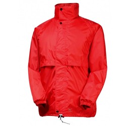 Rainbird Kids Stowaway Waterproof Packable Rain Jacket - Red