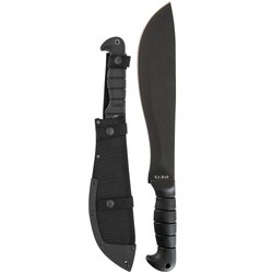 Ka-Bar Cutlass Straight Edge Machete With Black Leather/Cordura Sheath