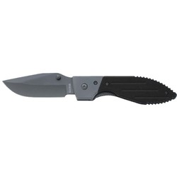 Ka-Bar Warthog Folder III Straight Edge Knife With Gray Clip - Clampack