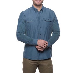 KUHL Airspeed Long Sleeve Mens Hiking Shirt Mens - Pirate Blue