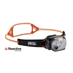 Petzl Swift RL 1200 Lumen Rechargeable Headlamp - Black/Orange