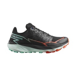 Salomon Thundercross Mens Trail Running Shoes - Black/Cherry Tomato/Electric Green