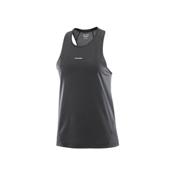 Salomon Shakeout Core Womens Running Singlet - Deep Black