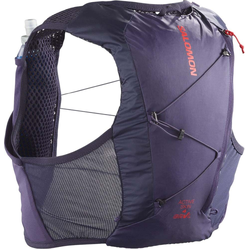 Salomon Active Skin 4 GRVL Set Unisex Running Hydration Vest - Maritime Blue/Astral Aura/Haute Red