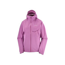 Salomon Bonatti Womens Waterproof Running Jacket - Iris Orchid