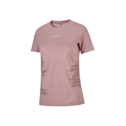 Salomon Sense Aero Graphic Short Sleeve Womens T-Shirt - Antler/Chocolate Fondant