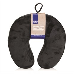 Lonely Planet Memory Foam Travel Pillow - Black