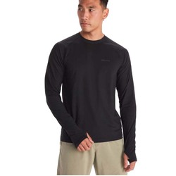 Marmot Windridge LS Mens Hiking T-Shirt - Black
