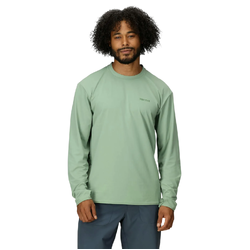 Marmot AirExchange UPF 50 Mens Long Sleeve Crew T-Shirt - Agate Green