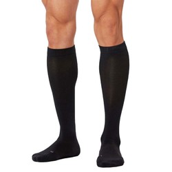 2XU Mens Compression Performance Run Socks - Black/Black